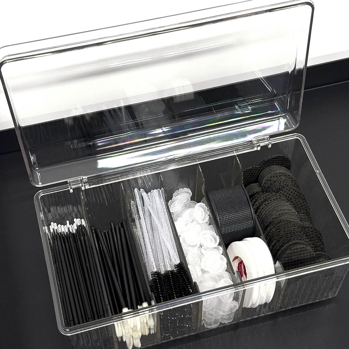 wimpern aufbewahrung Klare Wimpern-Aufbewahrungsbox Farbe:Hellblau Aufbewahrungsbox Blacky 58x39x37,5 » not T