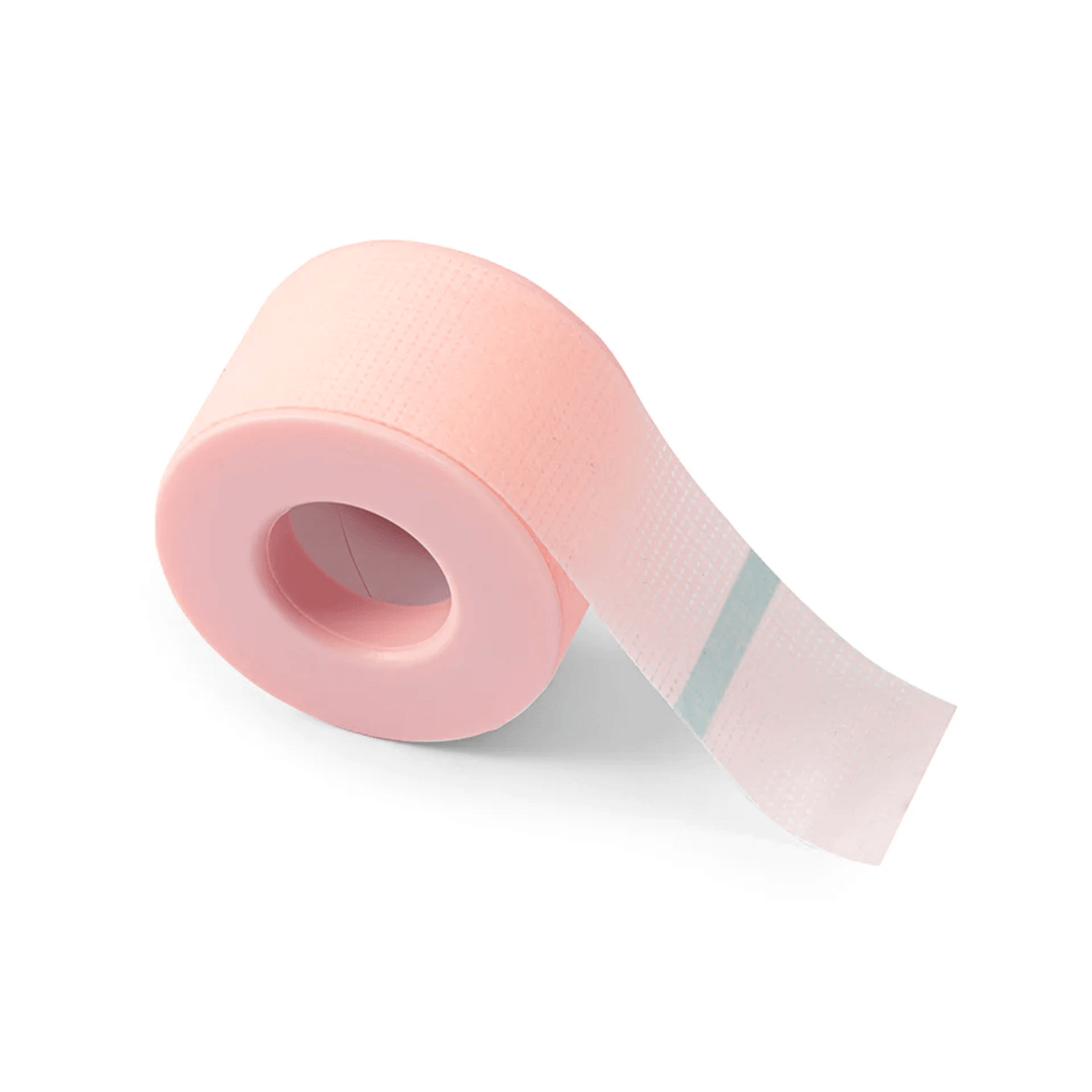 Pink silicon gel tape roll for eyelash extensions, low-trauma and sensitive skin