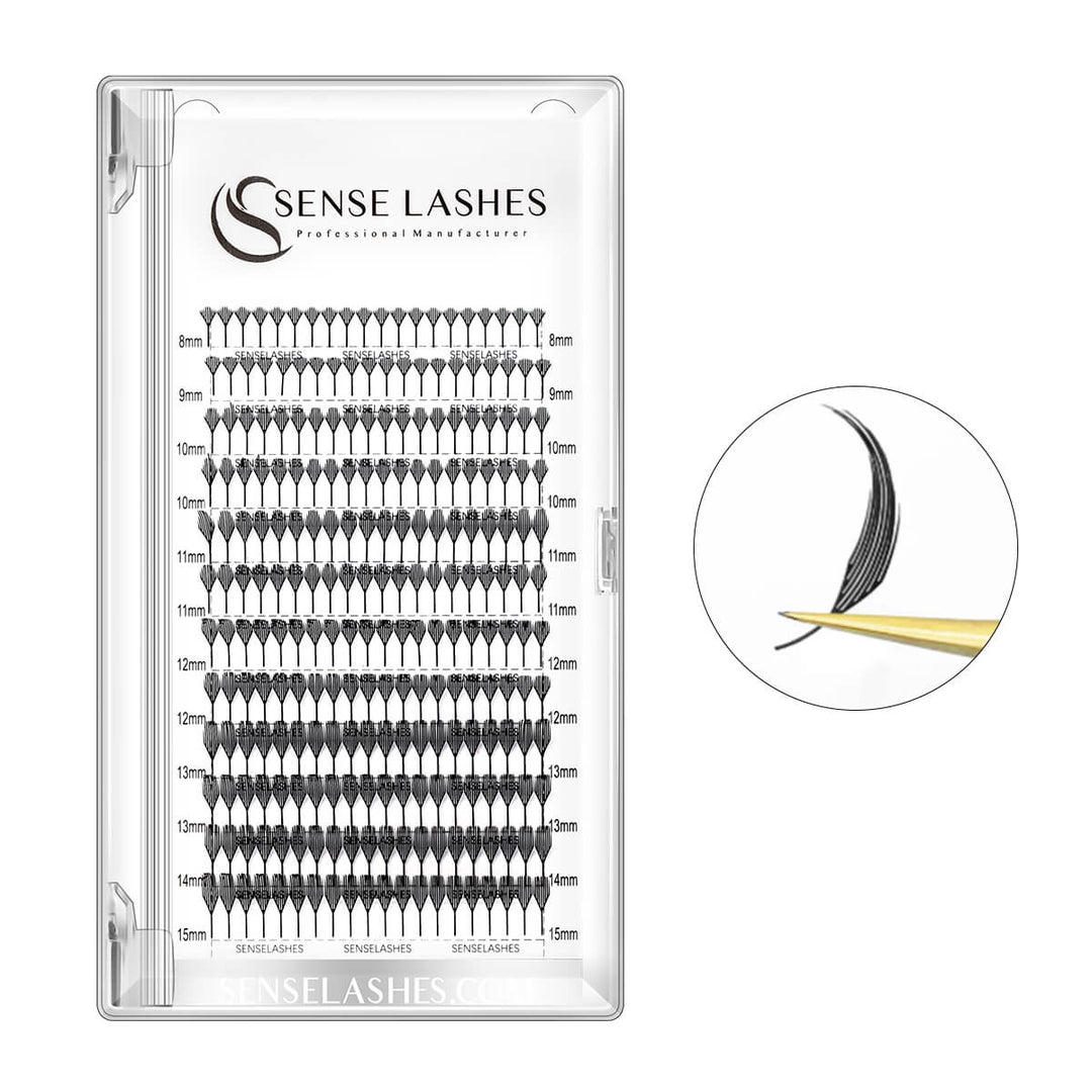 Anime Lash Extensions by SenseLashes: Premade fans for volume, creating anime, manga lash styles