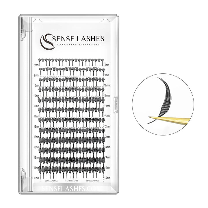 Anime Lash Extensions by SenseLashes: Premade fans for volume, creating anime, manga lash styles