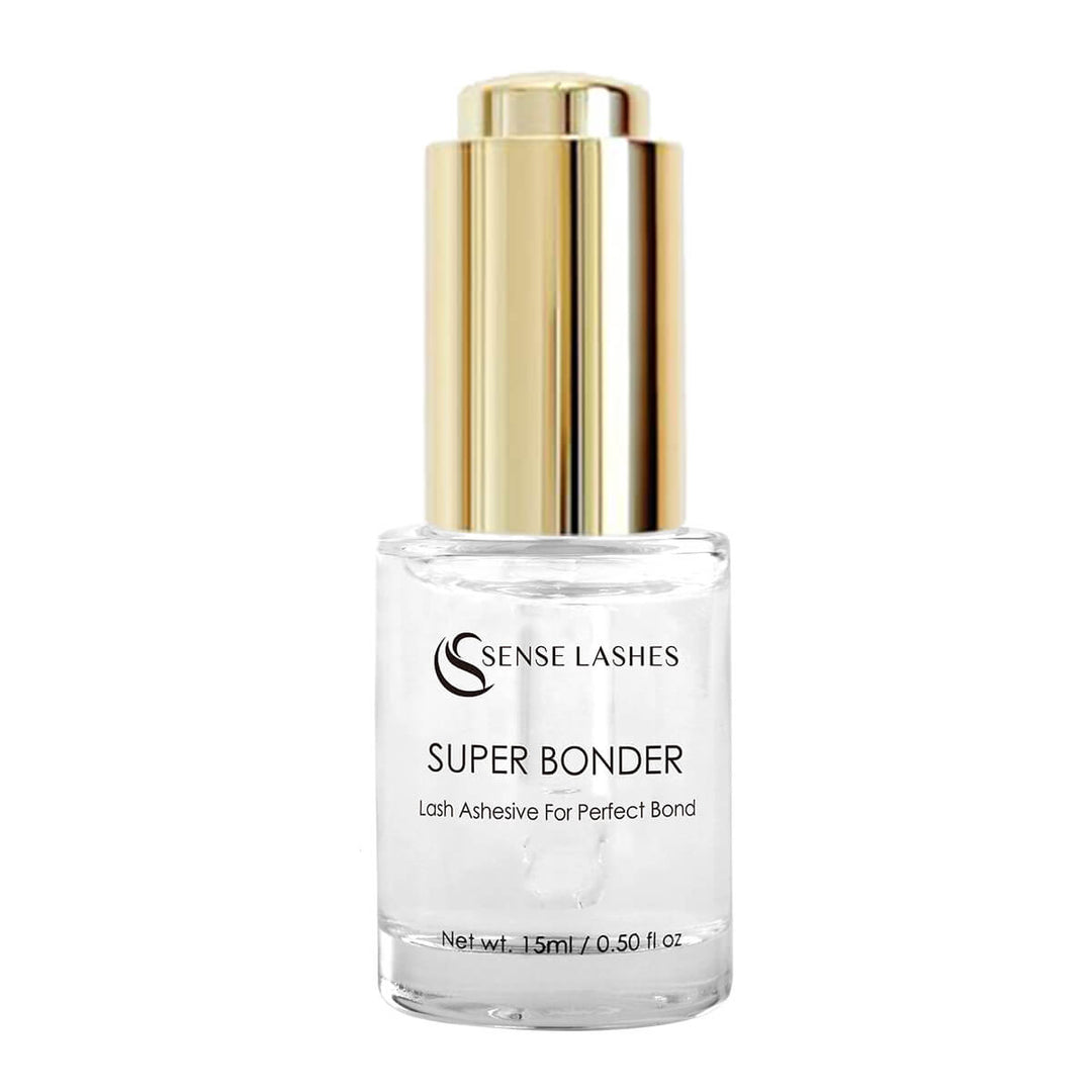 SenseLashes Super Bonder lash adhesive, 15ml bottle for lash extension. Enhance bond and retention.