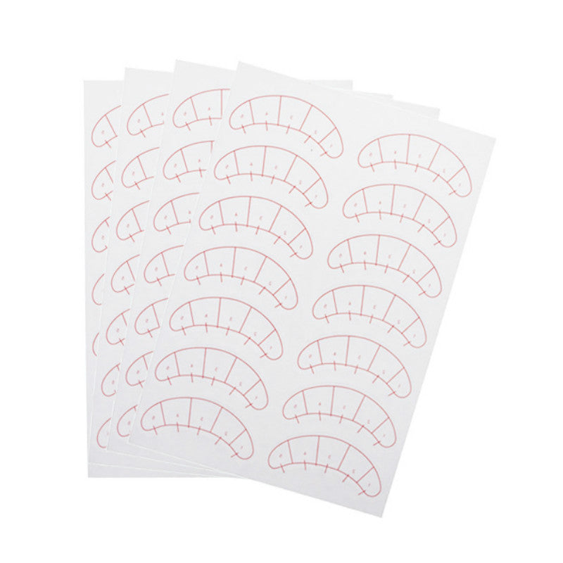 Lash Map 10pcs/Pack - Pre-printed lash mapping stickers for professional eyelash extensions, essential salon supplies.