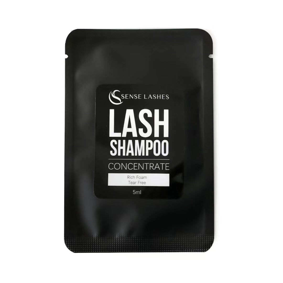SenseLashes Lash Shampoo Concentrate 5ml single pack, Rich Foam and Tear Free formula for lash extension cleansing