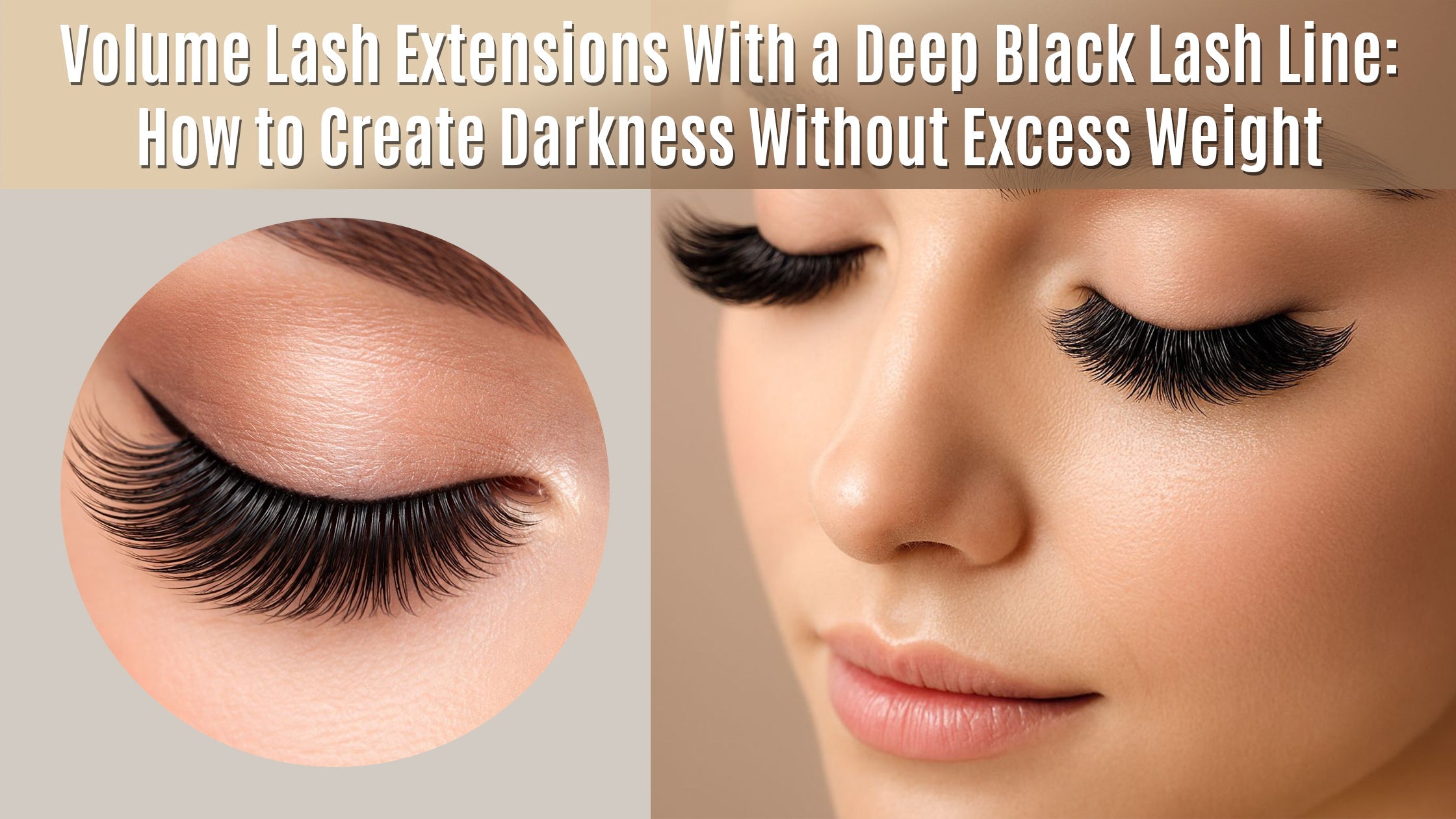 SENSELASHES volume lash extensions with a deep black lash line for bold darkness without excess weight