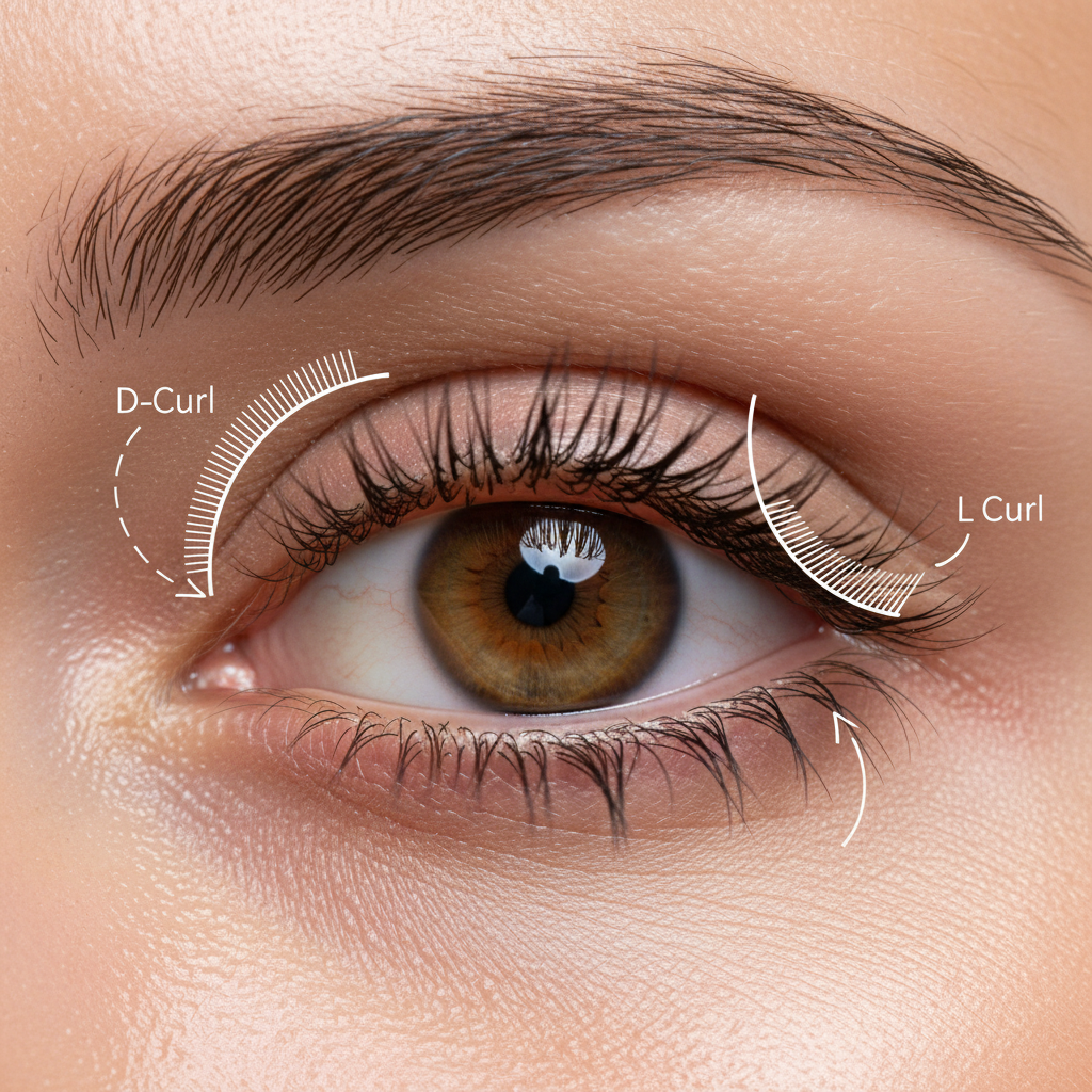 Mapping L and M Curls for Hooded Eyelid Correction