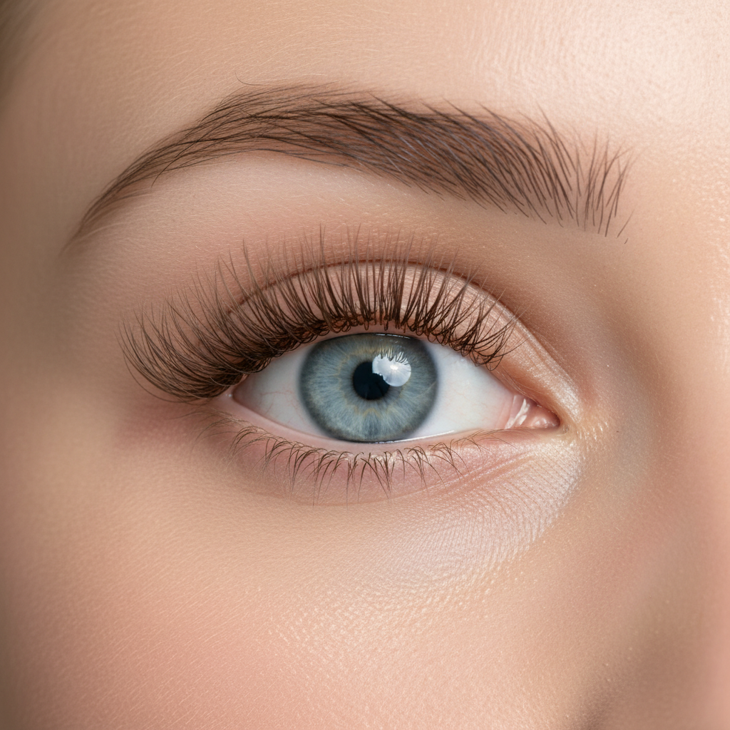 The Nude Lash Aesthetic: Harmonizing Fair Skin and Light Irises