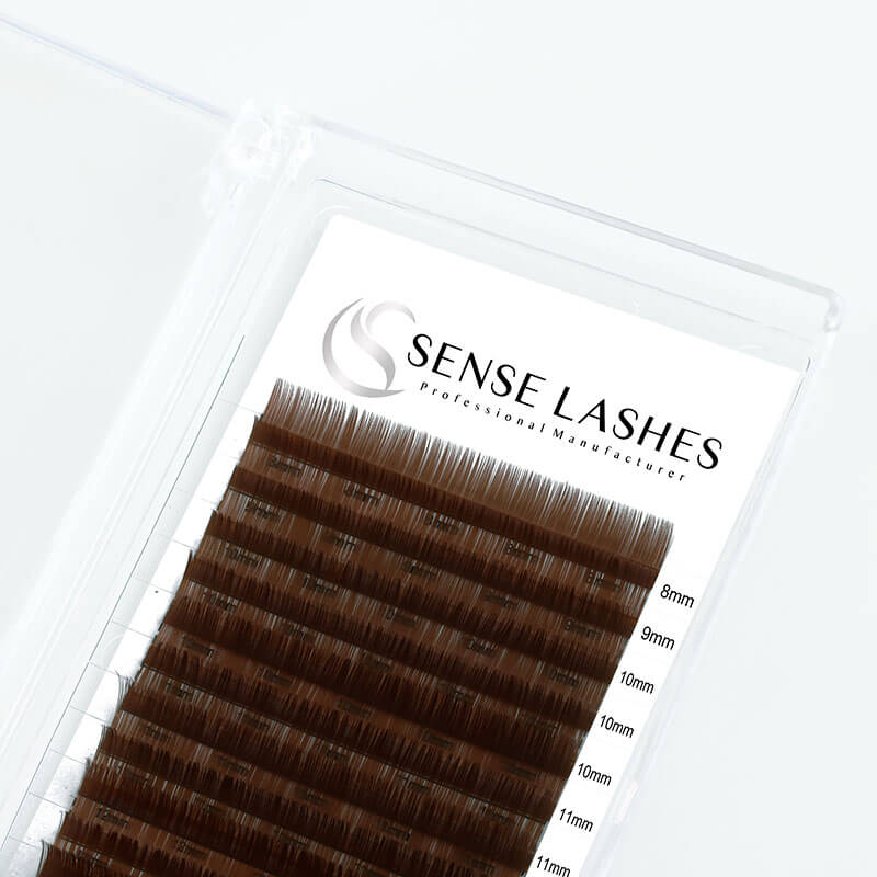 SENSELASHES 0.07MM Brown Eyelash Extensions - Various lengths 