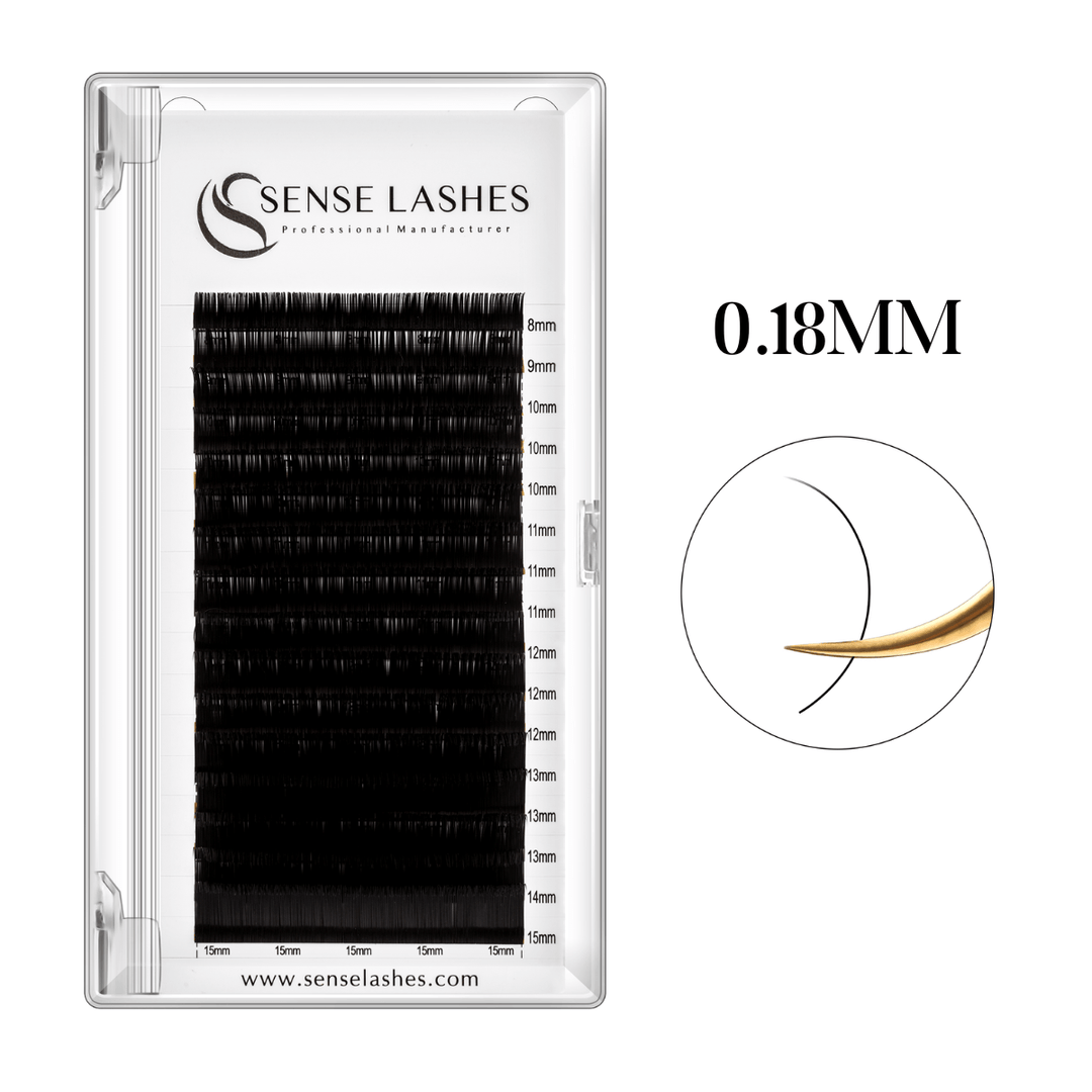 0.18mm Premium Lash Extensions by SENSELASHES 