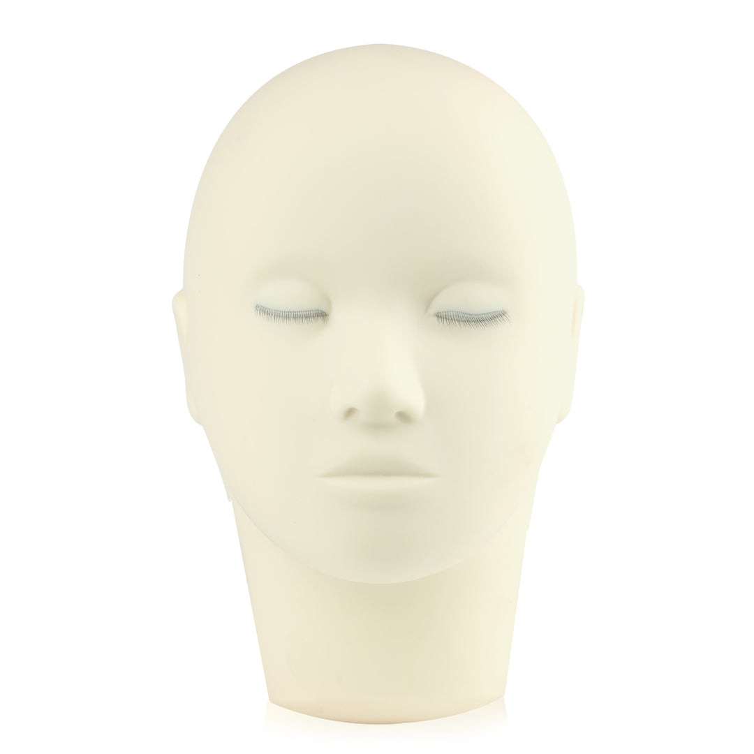 Mannequin head for eyelash extension training 