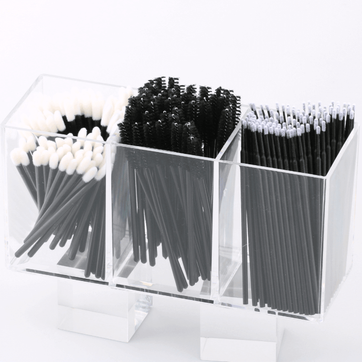 Eyelash extension tools organizer box with different brush 