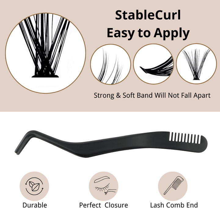 40D Lash Clusters - Easy to Apply, StableCurl, featuring lash tool and features 