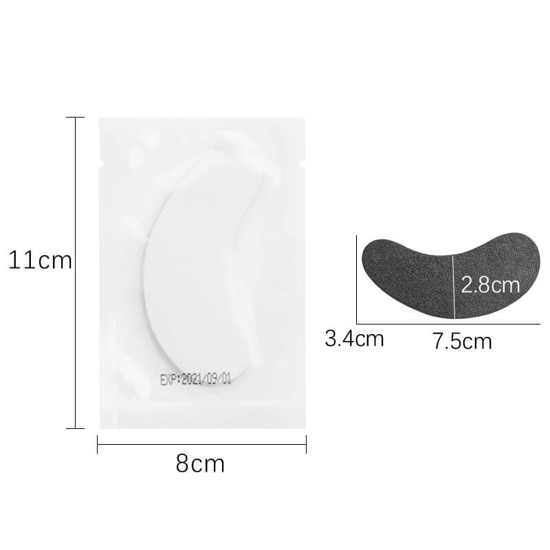 Black eye gel patch for lash extension, UV lash system eye protection 