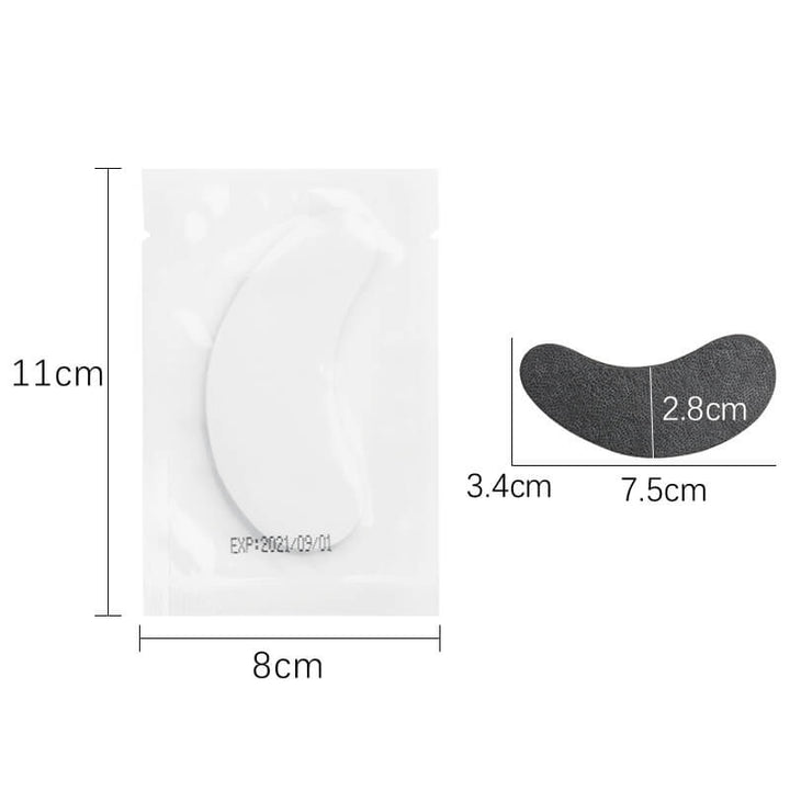 Black eye gel patch for lash extension, UV lash system eye protection 