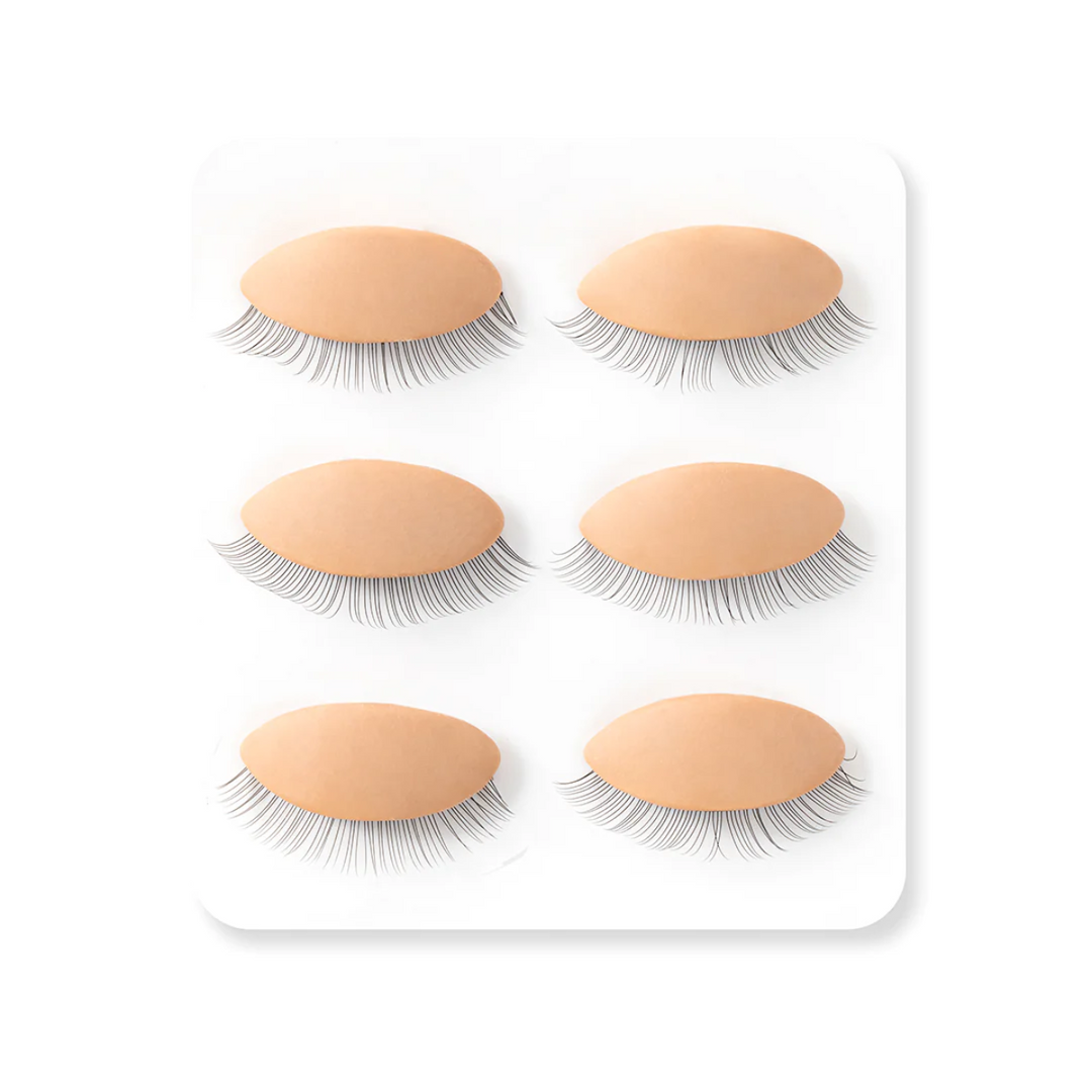 6 Pcs Replacement Eyelids for eyelash extension practice 