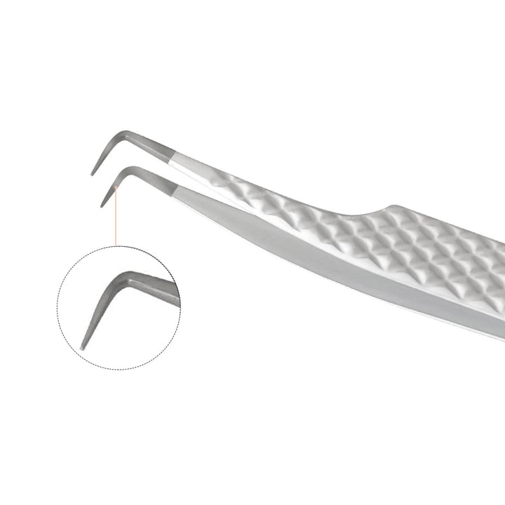 SW-05 90°-Degree Volume Fiber Tip Tweezers for Eyelash Extensions - SENSELASHES