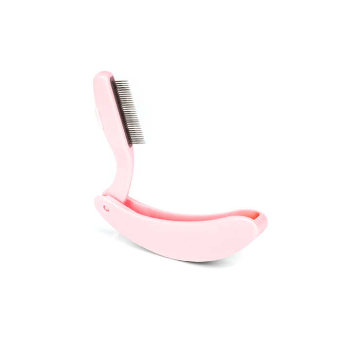 Pink spike lash comb for wet lash look 
