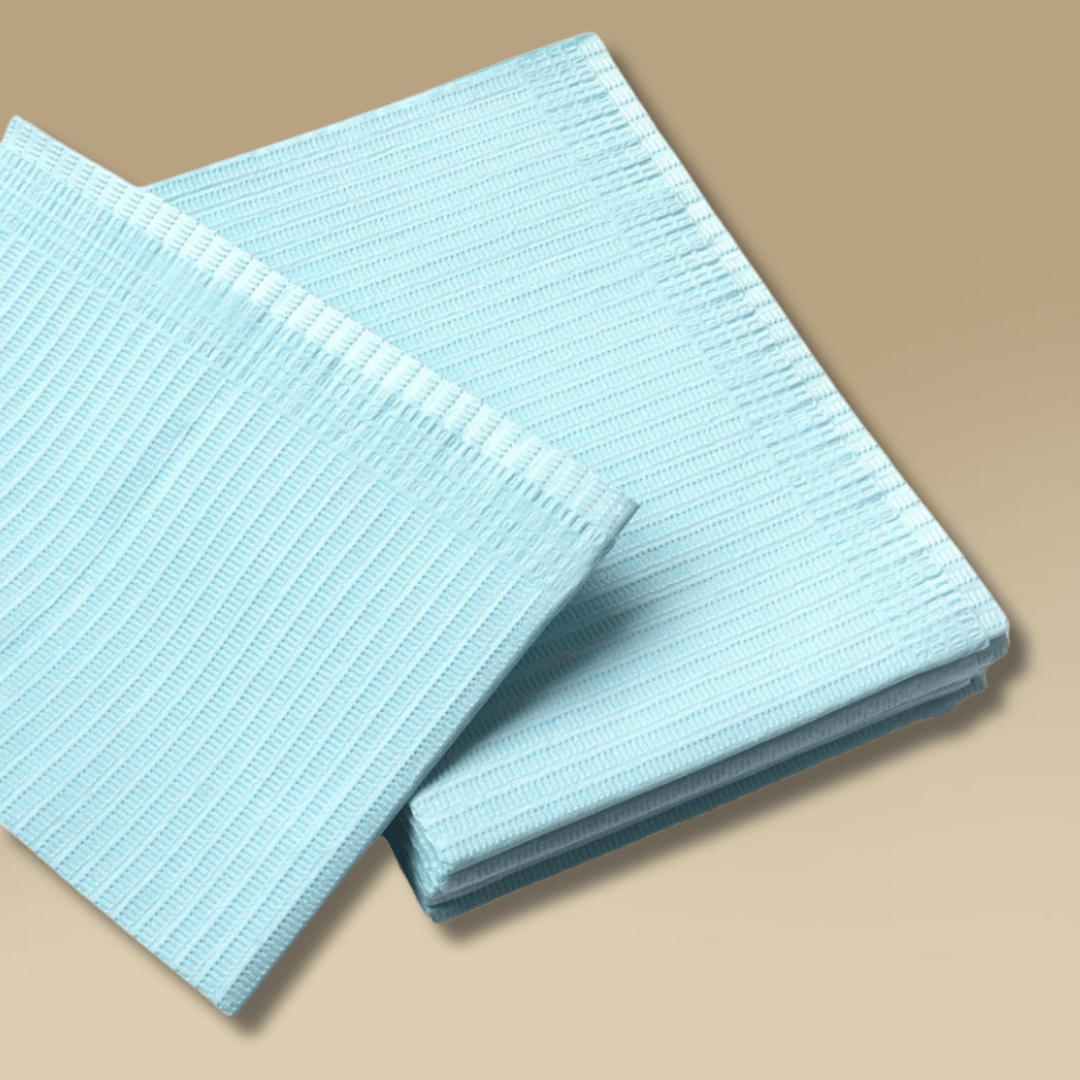Light blue waterproof tattoo table mats, absorbent and disposable