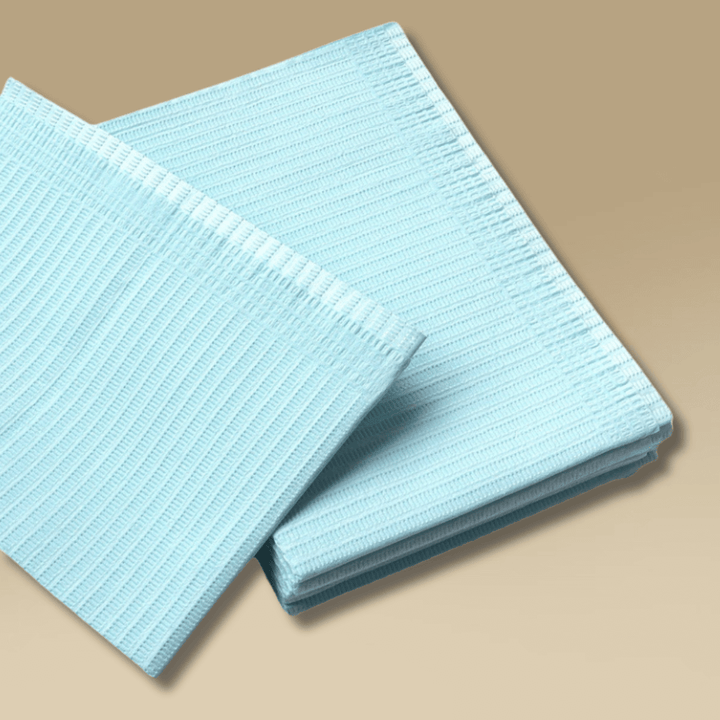 Light blue waterproof tattoo table mats, absorbent and disposable