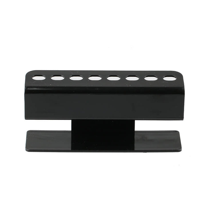 Black acrylic 8-slot tweezer display holder for lash artists 