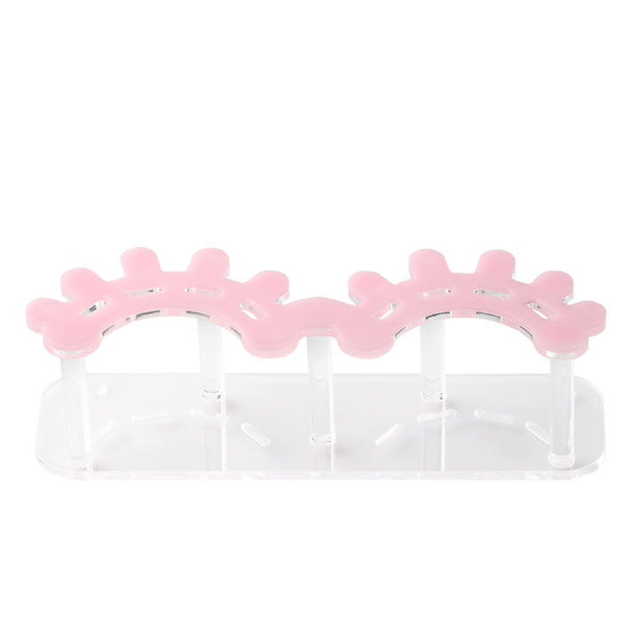 Pink eyelash tweezer display holder stand