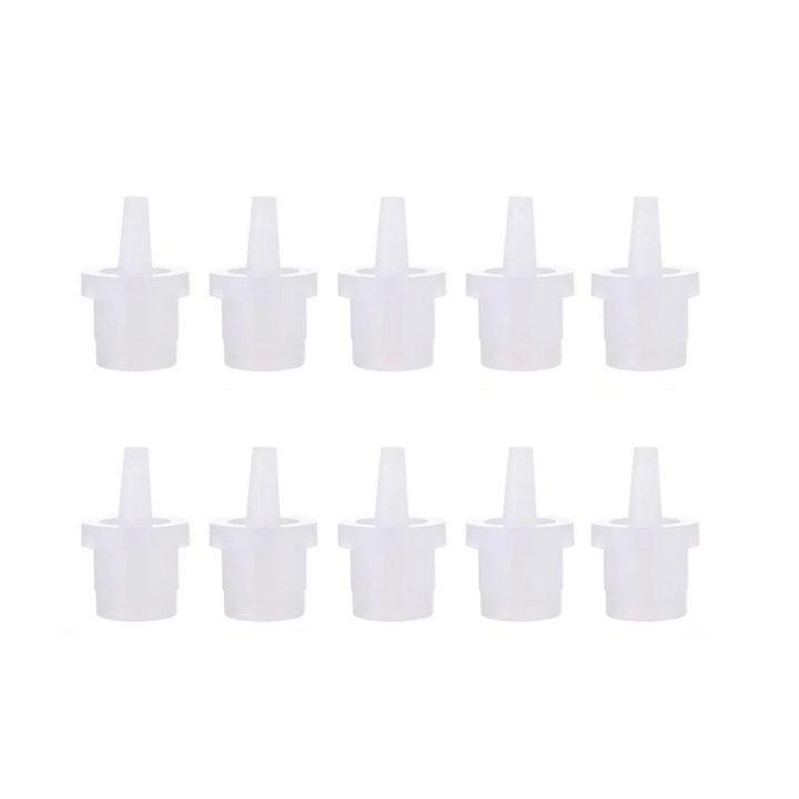 White replacement nozzles for lash glue, essential for lash extension application.