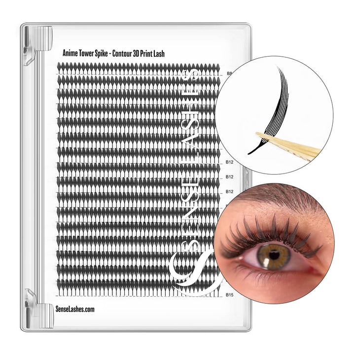 Anime Tower Spike - Contour Laser Print Eyelash Extension
