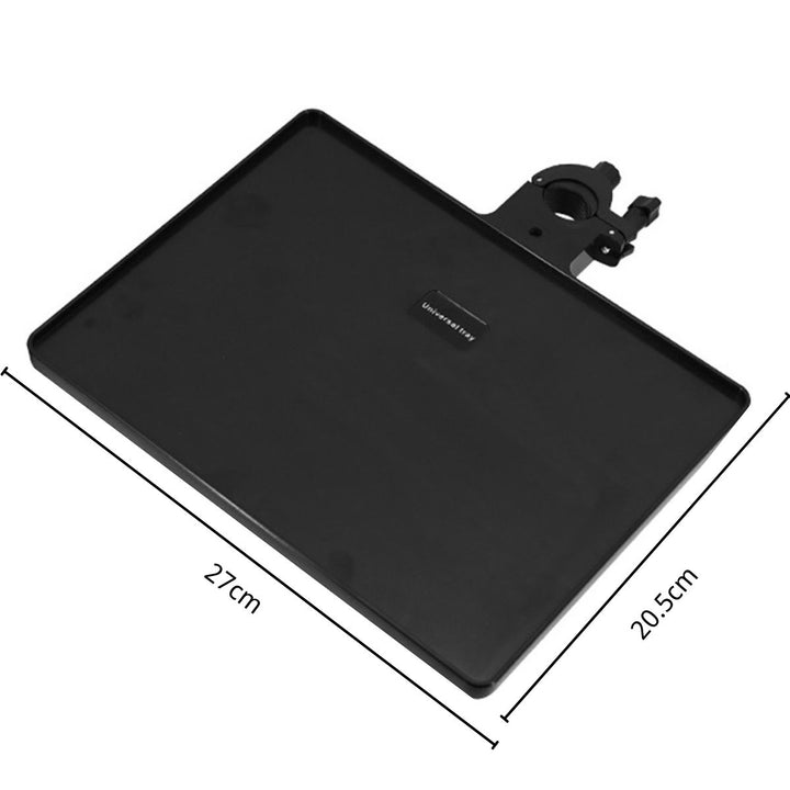 Eyelash extension application tray with adjustable clamp