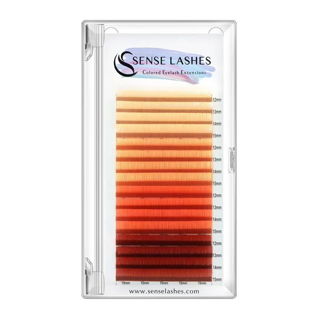 Art Series Orange Vigour Lashes by SENSELASHES