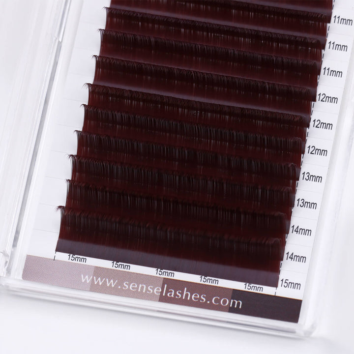 Auburn Fiery Rust Matte Brown Lashes