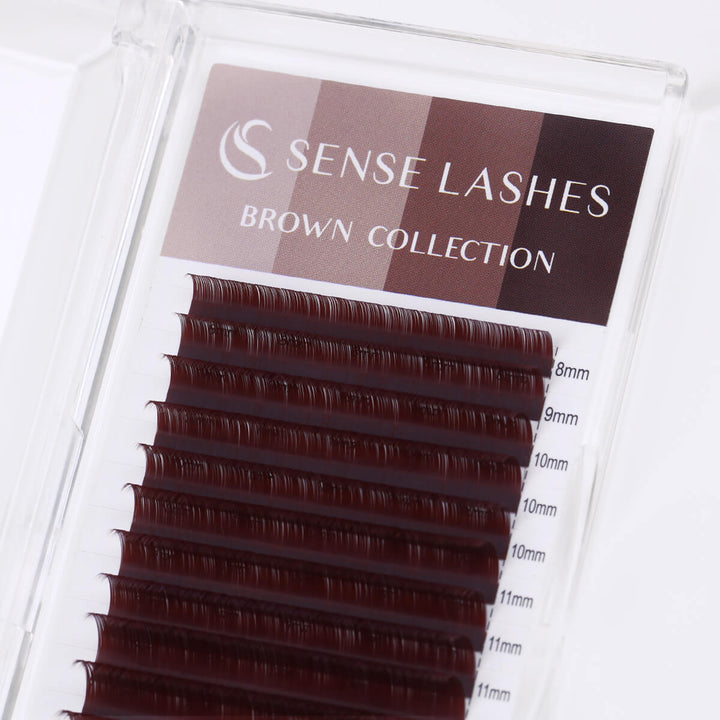 Auburn Fiery Rust Matte Brown Lashes