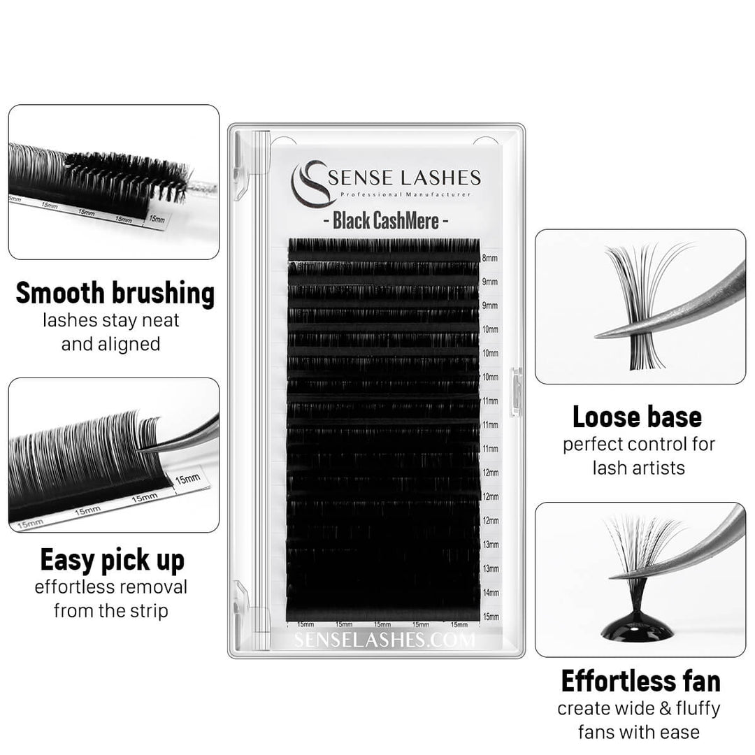 Black Cashmere True Matte Lashes 0.07MM