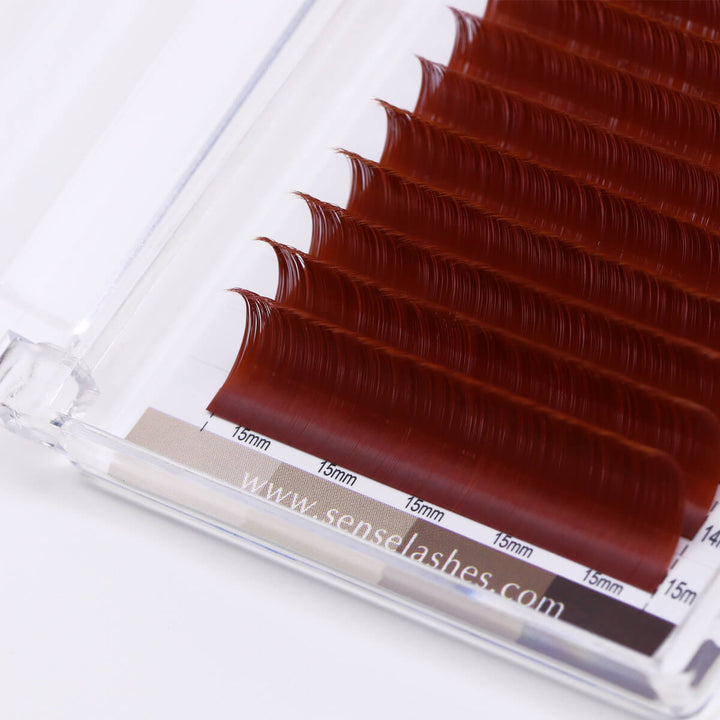 Chestnut Dark Cocoa Matte Brown Lashes