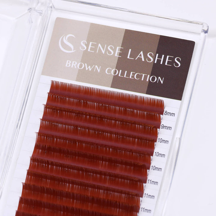 Chestnut Dark Cocoa Matte Brown Lashes