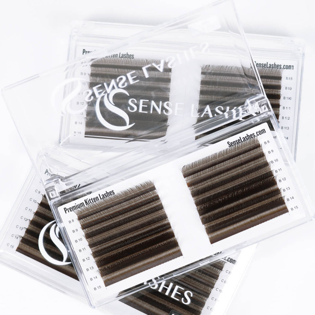 Dark Brown Kitten Lashes