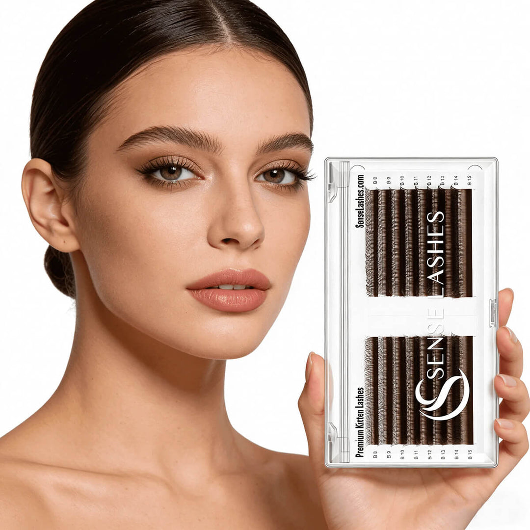 Dark Brown Kitten Lashes