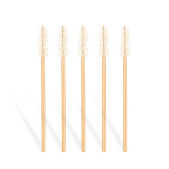 Disposable Mascara Brush Nude - Pack of 5, for lash extension maintenance