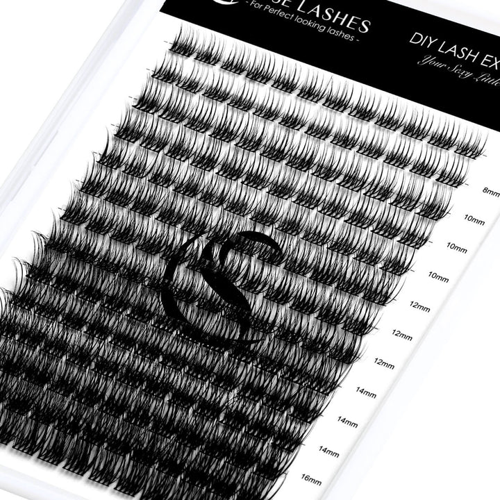 SENSELASHES DIY individual cluster lashes, various lengths available. 