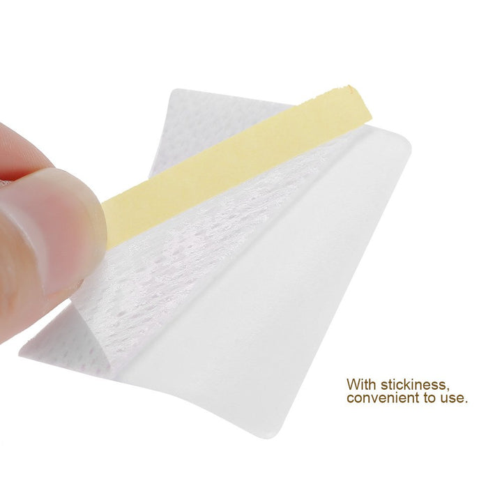 Eyelash extension remover pad with tab, with stickiness, convenient to use. 