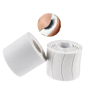 White foam eye pads roll for eyelash extensions, hypoallergenic lash tape