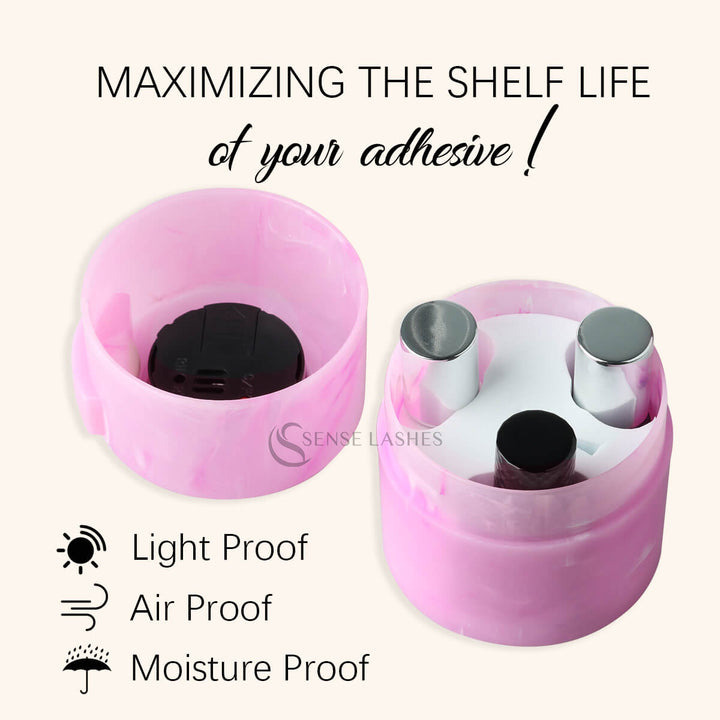 Glue Storage Tank to Maximize Shelf Life for Lash Adhesive - Light, Air, and Moisture Proof