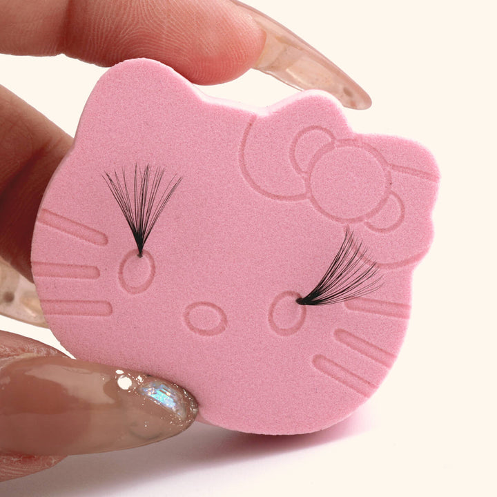 HELLO KITTY Eyelash Extension Sponge for volume fan placement 