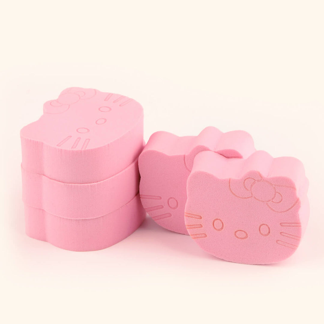 Pink Hello Kitty sponges for eyelash extensions 