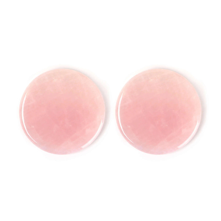 Pink rose quartz glue holder for lash extensions.  Reusable, eco-friendly, keeps adhesive fresh.