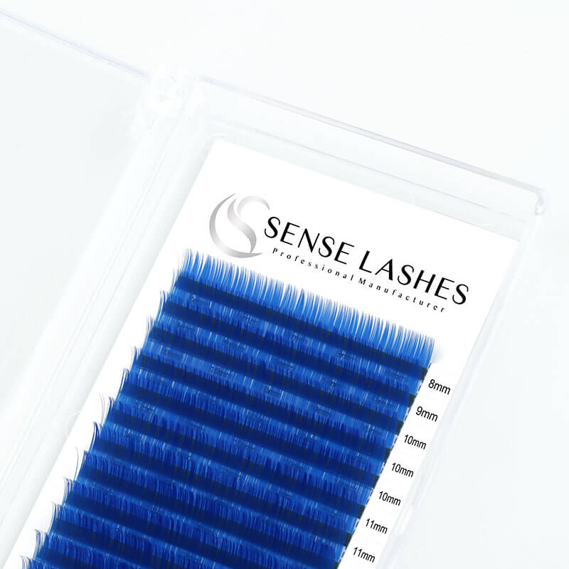 SENSELASHES Klein Blue Eyelash Extensions 0.05mm, various lengths 