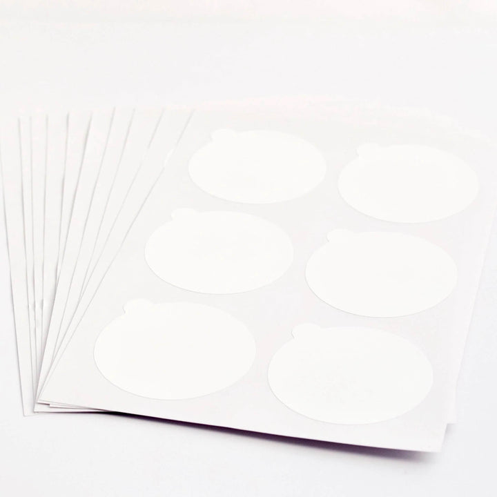 White disposable glue stickers for eyelash extension, 60pcs pack, for easy cleaning