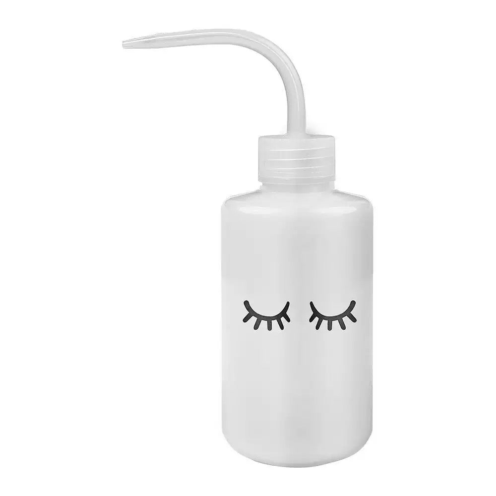 Clear 250ml Rinse Wash Bottle, PE material, ideal for lash extension supplies and labware cleaning.