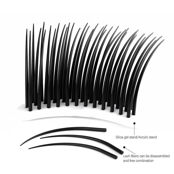 Lash Model teaching equipment, black lash fibers 