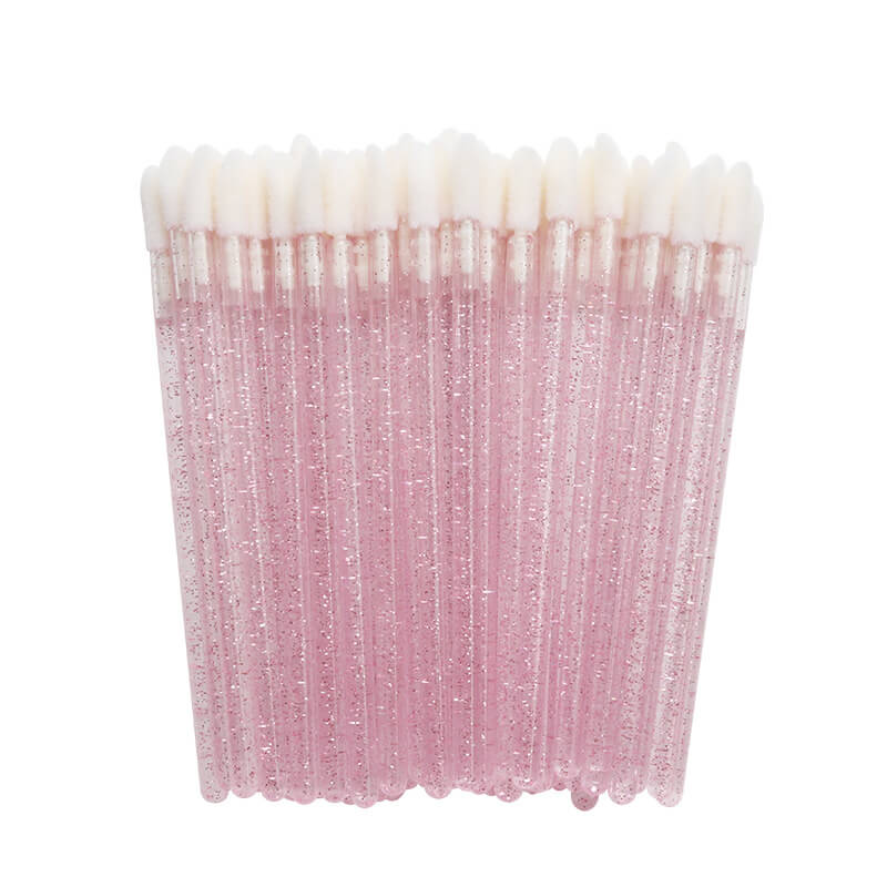 Glitter lint-free applicators for eyelash extensions and lash treatments 