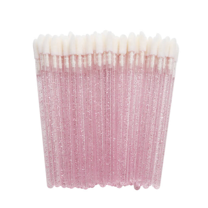 Glitter lint-free applicators for eyelash extensions and lash treatments 