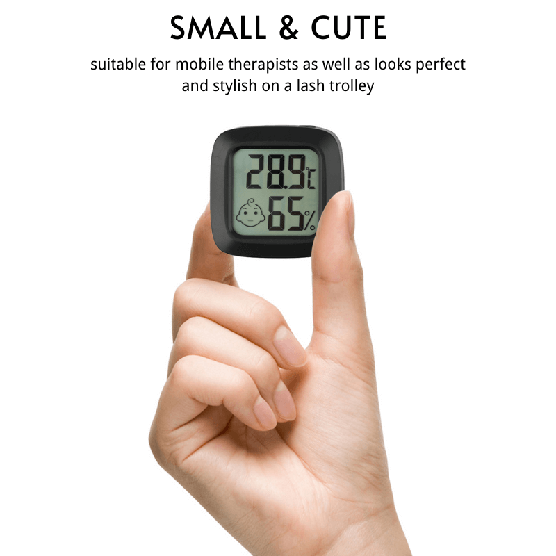Mini digital hygrometer for lash artists - Small and cute design 